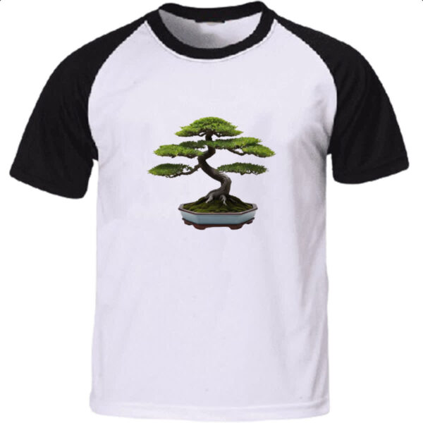 Camiseta Raglan Bonsai Minimalismo