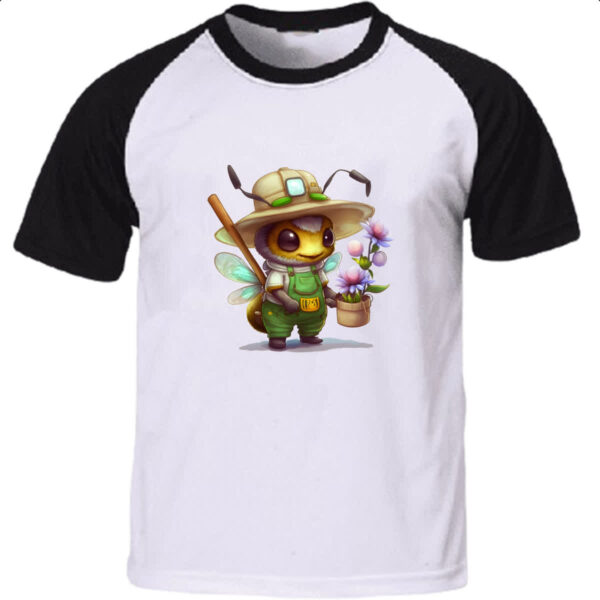 Camiseta Raglan Abelha jardineira
