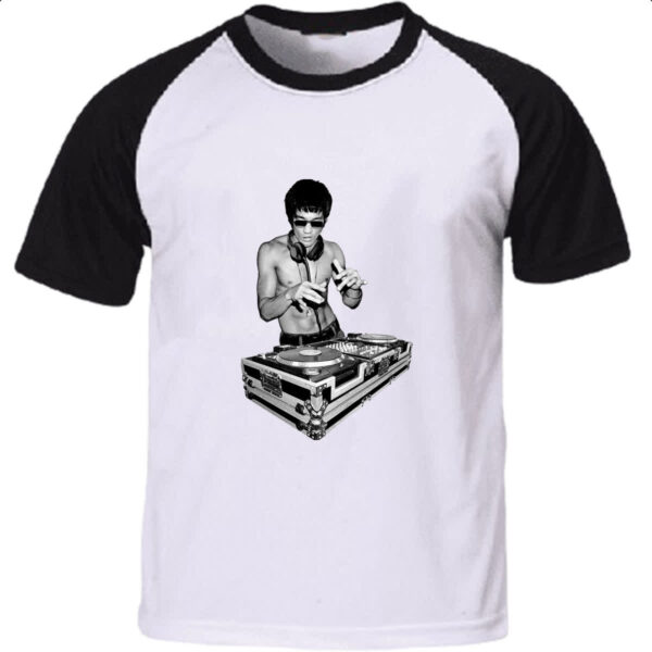 Camiseta Raglan Bruce Lee DJ