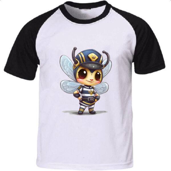 Camiseta Raglan Abelha policial
