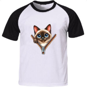 Camiseta Raglan Burmese no ziper