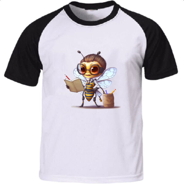 Camiseta Raglan Abelha professora