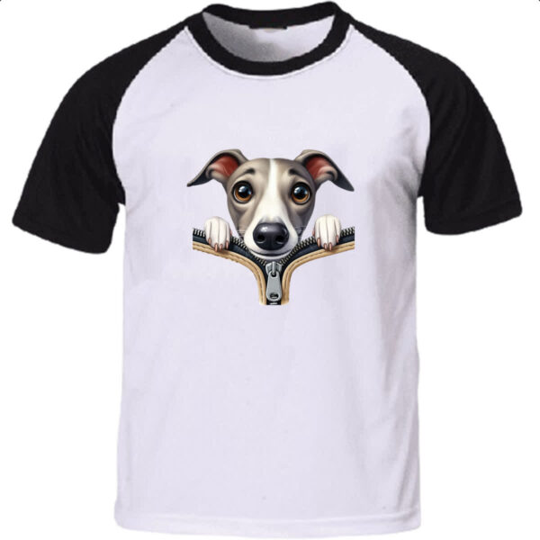 Camiseta Raglan Whippet no Ziper