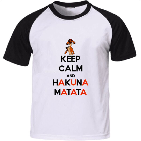 Camiseta Raglan Keep Calm and Hakuna Matata