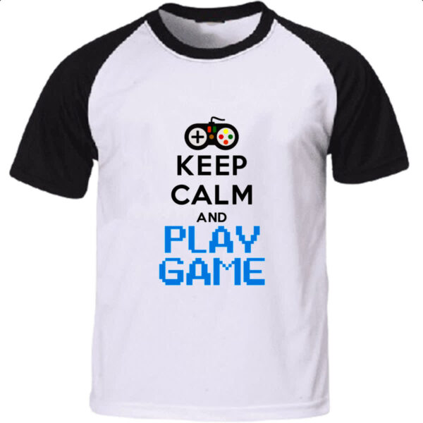 Camiseta Raglan Keep Calm and Play Game
