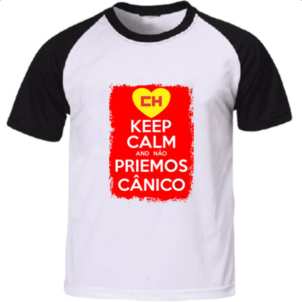 Camiseta Raglan Keep Calm and nao priemos canico