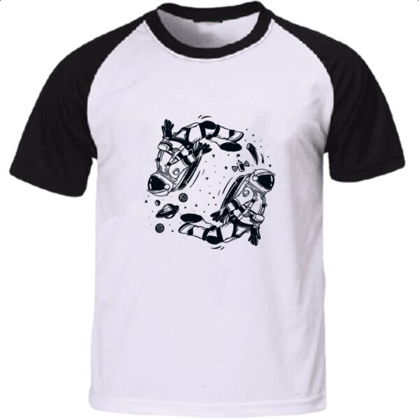 Camiseta Raglan Yin Yang Astronauta