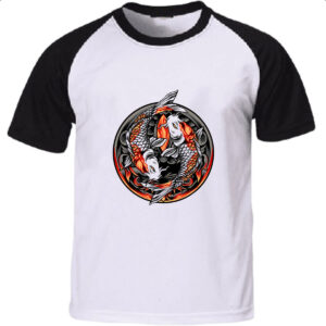 Camiseta Raglan Yin Yang Carpa