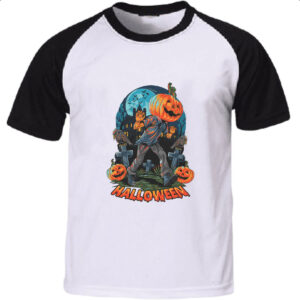 Camiseta Raglan Halloween JackPot Cemiterio