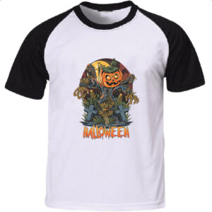 Camiseta Raglan Halloween JackPot Espantalho Milharal