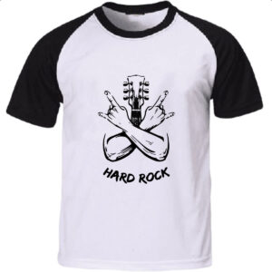 Camiseta Raglan Hard Rock Guitarra Maos