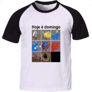 Camiseta Raglan Hoje e domingo pe de cachimbo