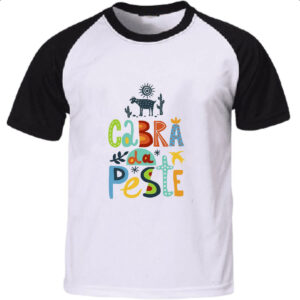 Camiseta Raglan Cabra da peste elementos nordestinos