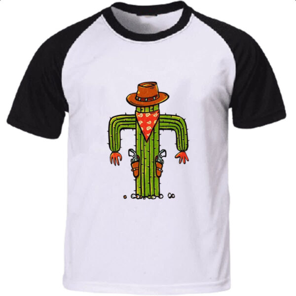 Camiseta Raglan Cacto cowboy