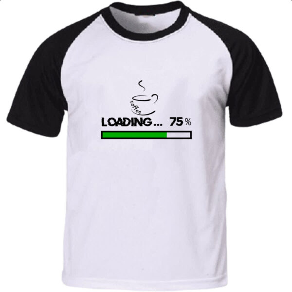 Camiseta Raglan Cafe carregando