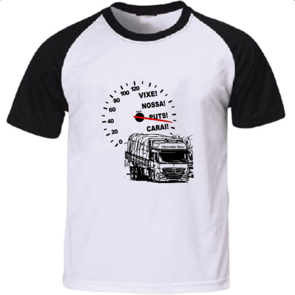 Camiseta Raglan Caminhao velocimetro