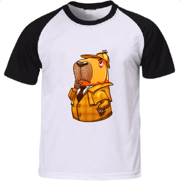 Camiseta Raglan Capivara Holmes