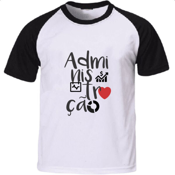 Camiseta Raglan Administracao - 2