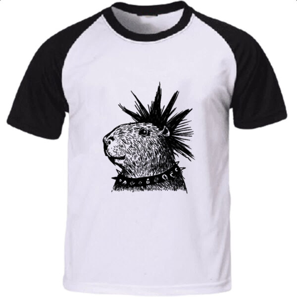 Camiseta Raglan Capivara Punkvara