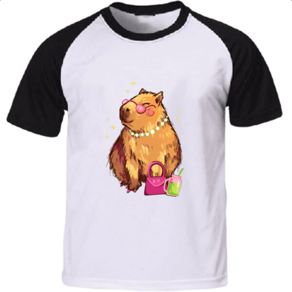 Camiseta Raglan Capivara diva