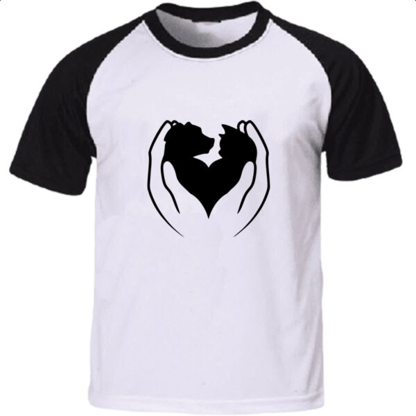 Camiseta Raglan Adocao Pet carinho