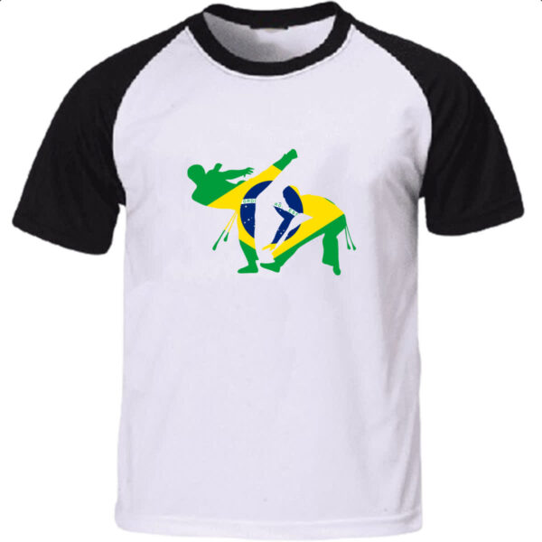 Camiseta Raglan Capoeira luta Brasil
