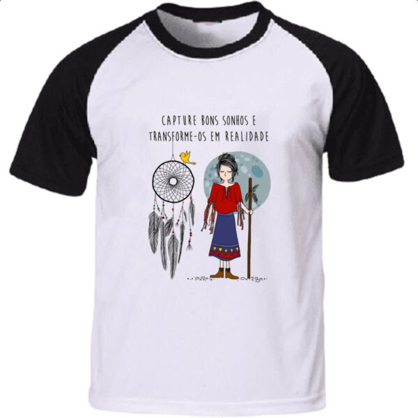 Camiseta Raglan Capture bons sonhos