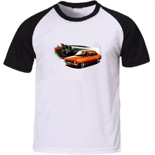 Camiseta Raglan Chevette primeira geracao Vermelho
