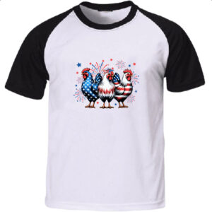 Camiseta Raglan Chicken EUA