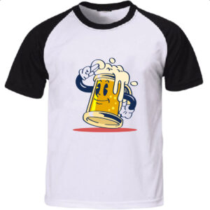 Camiseta Raglan Chopp em continencia