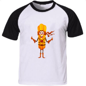 Camiseta Raglan Churros Super Heroi