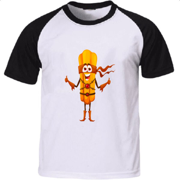 Camiseta Raglan Churros Super Heroi
