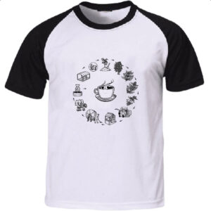 Camiseta Raglan Ciclo do Cafe