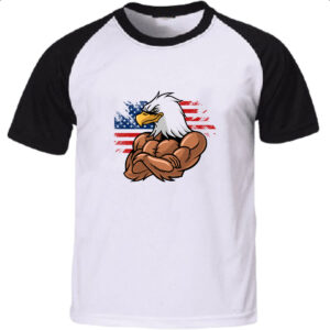 Camiseta Raglan Aguia Americana maromba