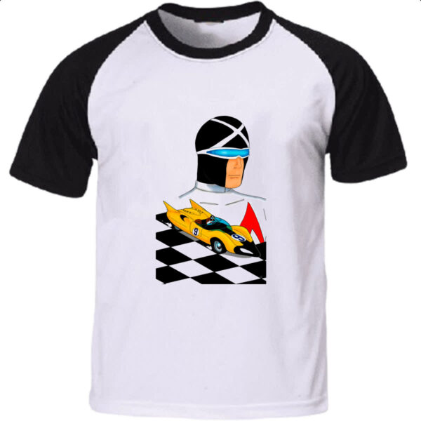 Camiseta Raglan Corredor X busto e carro
