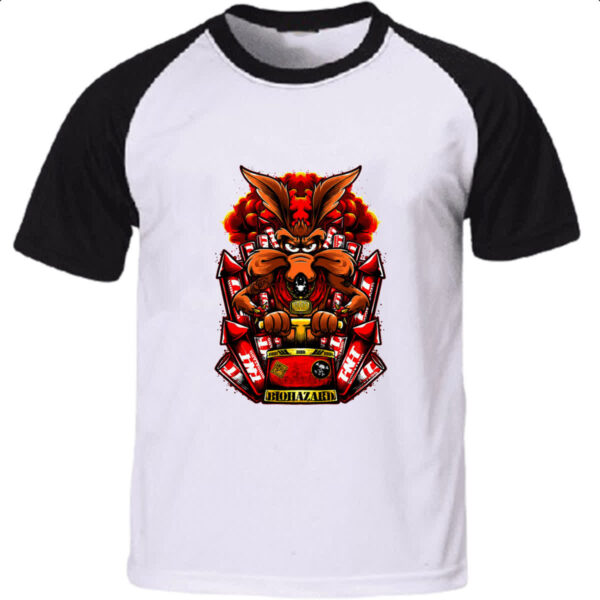 Camiseta Raglan Coyote Biohazard