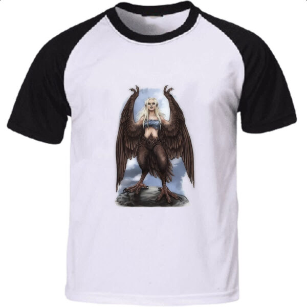 Camiseta Raglan Criatura Mitologica Harpia 03
