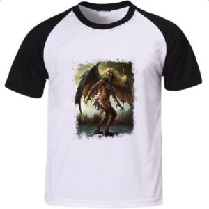 Camiseta Raglan Criatura Mitologica Harpia 04