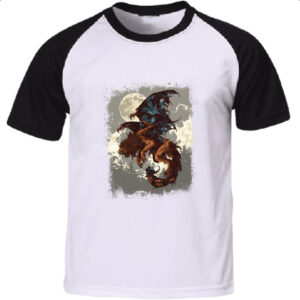Camiseta Raglan Criatura Mitologica Manticora 02