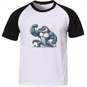 Camiseta Raglan Crocodilo maromba