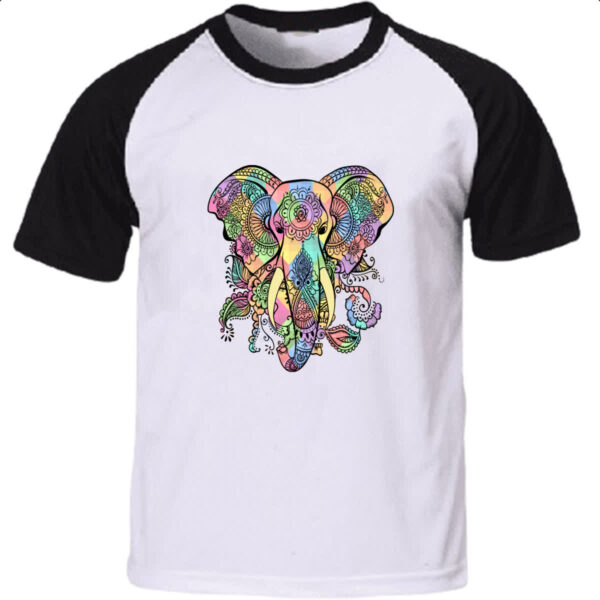 Camiseta Raglan Ahyuasca elefante hindu