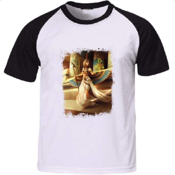 Camiseta Raglan Deusa Isis Ilustracao