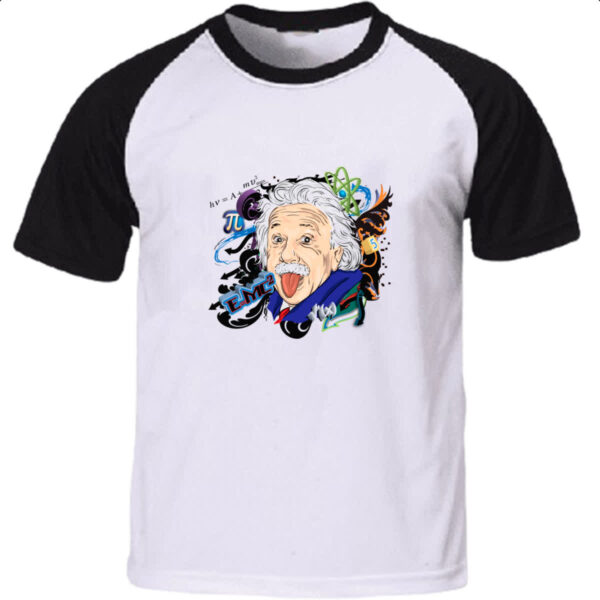 Camiseta Raglan Albert Einstein - E=MC2
