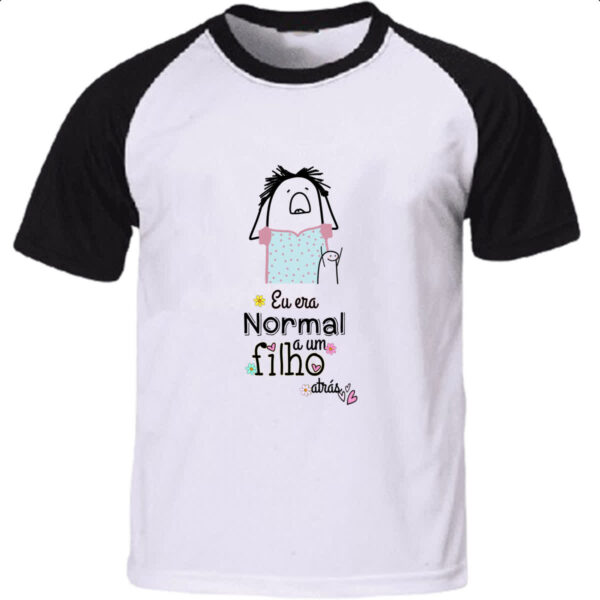 Camiseta Raglan Dias das mae Flork normal a um filho atras