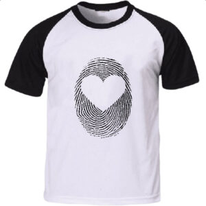 Camiseta Raglan Digital do amor