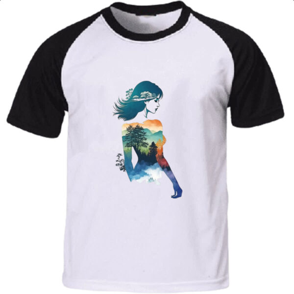 Camiseta Raglan Diva Mae Natureza