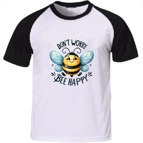 Camiseta Raglan Dont Worry Bee Happy