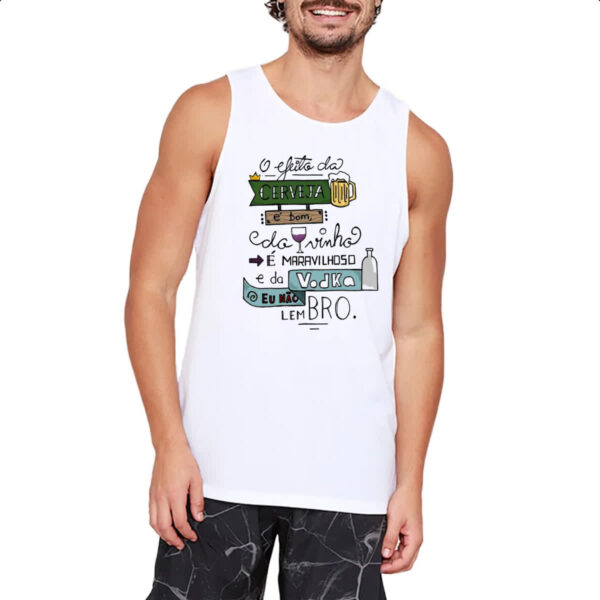 Camiseta Regata Efeitos de bebidas - Imagem 2