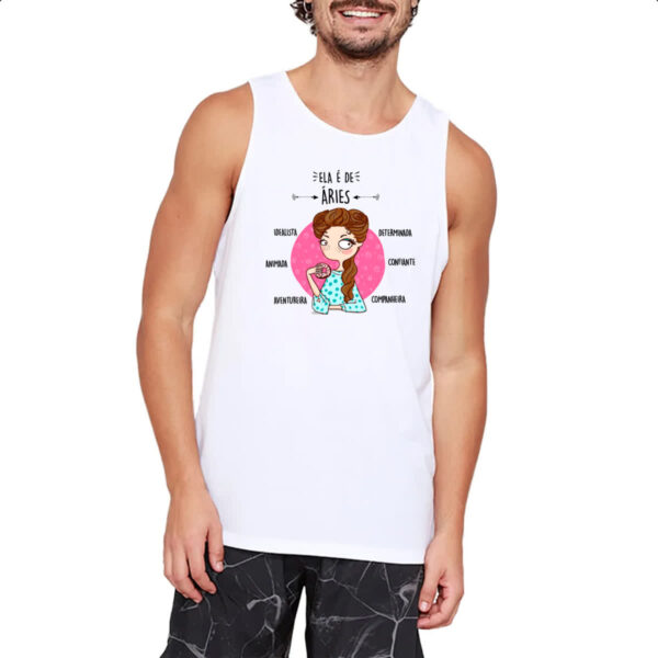 Camiseta Regata Ela e de Aries - Imagem 2