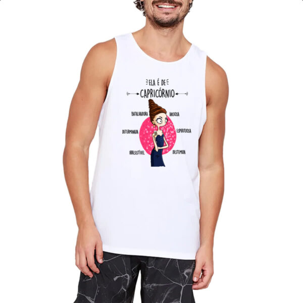 Camiseta Regata Ela e de Capricornio - Imagem 2